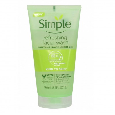 SIMPLE 150ML FACIAL WASH REFRESHING  (NON UK/EU) 简单凝胶皮肤洗面奶（欧洲版）